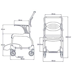 Chaise Percée de Douche Moem