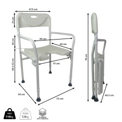 Chaise de Douche Pliante TOBAGO