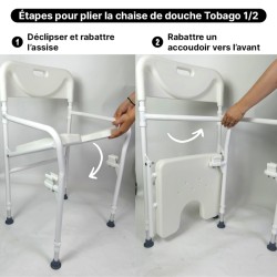 Chaise de Douche Pliante TOBAGO